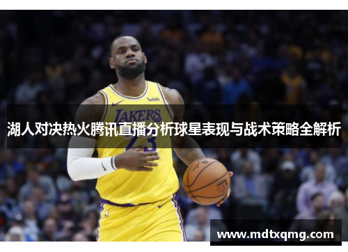湖人对决热火腾讯直播分析球星表现与战术策略全解析